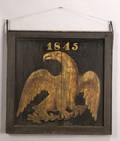 Polychrome Painted Eagle Wooden Trade Sign