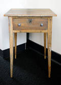 Painted pine onedrawer stand early 19th c