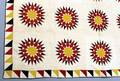 Pieced Cotton Sunburst Quilt