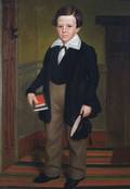 Attributed to Deacon Robert Peckham Fitchburg Worcester County Massachusetts 17851877 Portrait of Webster Tucker