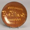 Redware Pie Plant Dish