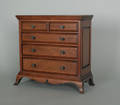 English mahogany miniature chest of drawers early 19th c
