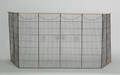 Georgian brass and wire folding firescreen late 18th c