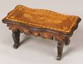Inlaid Walnut Footstool