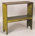Painted Pine Bucket Bench
