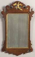 Chippendale Mahogany and Gilt Gesso Mirror