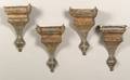 Four Large Tin Sconces