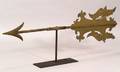 Sheet Copper and Zinc Scroll Weather Vane