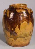 Slip Decorated Redware Jar