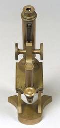 Brass Compound Monocular Microscope by McAllister