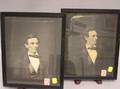Two Framed Reproduction Portrait Photographs of Abraham Lincoln