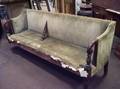 Classical Upholstered Carved Mahogany Sofa