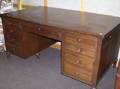 Shelbyville Desk Co Walnut Flattop Desk