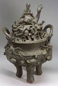 Large Chinese Bronze Incense Burner