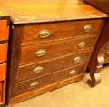 Late Victorian Pine FourDrawer Chest