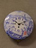 Delftstyle Enamel Cased Wall Timepiece