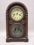 E Ingraham Co Doric Walnut Shelf Clock