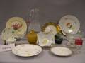 Large Group of Decorated Ceramic and Glass Tableware