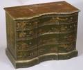 Georgianstyle Green Japanned Chest of Drawers