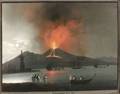 Neapolitan School 19th Century Mount Vesuvius Erupting