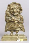English Bronze Punch and Judy Doorstop