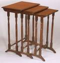 Nest of Three Regencystyle Mahogany Tables