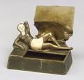 Austrian Naughty Bronze and Ivory Box