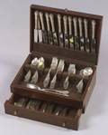 Reed and Barton Sterling Georgian Rose Flatware Service