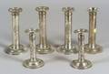 Six Sterling Classical Revival Candlesticks