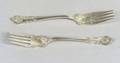 Twelve Durgin Sterling New Queens Fish Forks