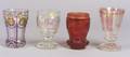 Four Bohemian Glasses