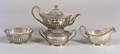 Four Piece Dominick  Haff Georgianstyle Sterling Tea Set