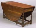 William and Mary Style Oak Dropleaf Table