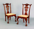 Pair of Philadelphia Chippendale walnut dining chairs ca 1770