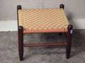 Shaker Stained Maple Footstool with Woven Tape