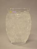 Lalique Frosted Colorless Glass Partridge Vase