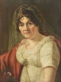 Manner of Francisco Bayeu y Subias Spanish 17341795 Portrait of a Woman in a Lace Veil