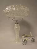 Colorless Cut Glass Table Lamp