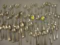 Lot of Seventyseven British Silver Spoons