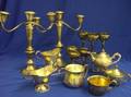 Fourteen Assorted Sterling Silver and Silver Plated Table Items