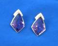 Pair of Art Deco Style Amethyst and Diamond Earrings
