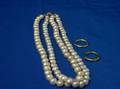 Freshwater Pearl Necklace and Two Bands