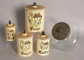 Four piece poppytrail canister set by Metlox