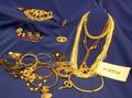 Group of Late 20th Century Designer and Designerstyle Gold Tone Costume Jewelry