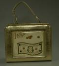 Ladys I Have Money To Burn Embellished Gold Purse
