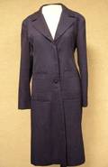 Chanel Blue Cotton ThreeQuarter Length Coat