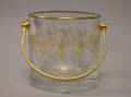 Baccarat Gilt Colorless Crystal Recamier Ice Bucket