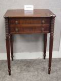 Pair of Federalstyle Mahogany TwoDrawer Work Stands