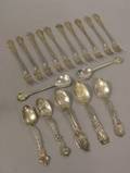 Set of Ten Gorham Sterling Silver Seafood Forks Two Gorham Sterling Silver