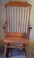 Maple and Pine Boston Rocker